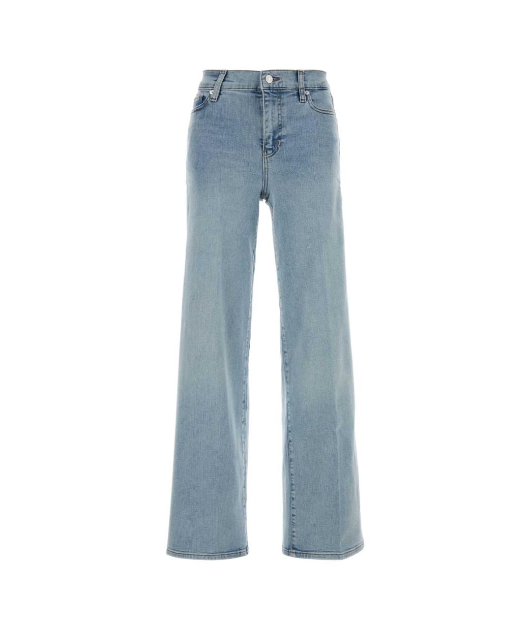 FRAME Голубые хлопковые прямые джинсы, фото 1