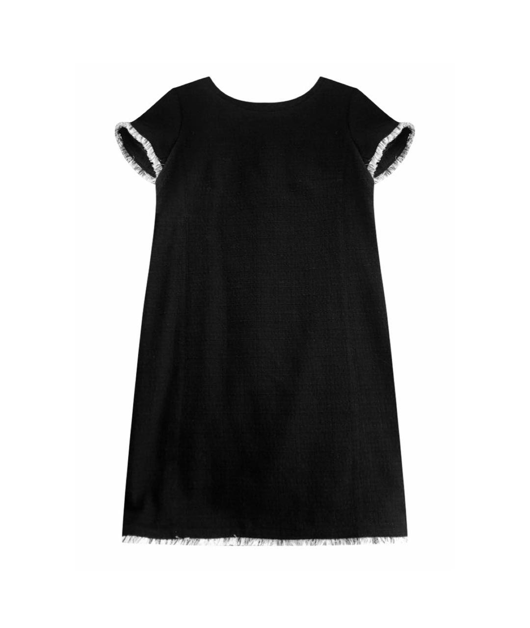 WEEKEND MAX MARA Черное хлопковое повседневное платье, фото 1