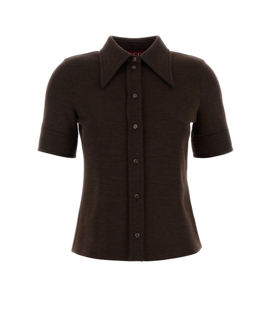 GUCCI Коричневая рубашка, фото 1