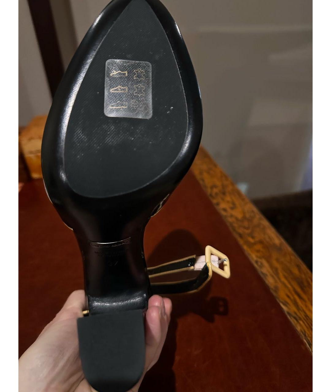 GIORGIO ARMANI Черные туфли из лакированной кожи, фото 5