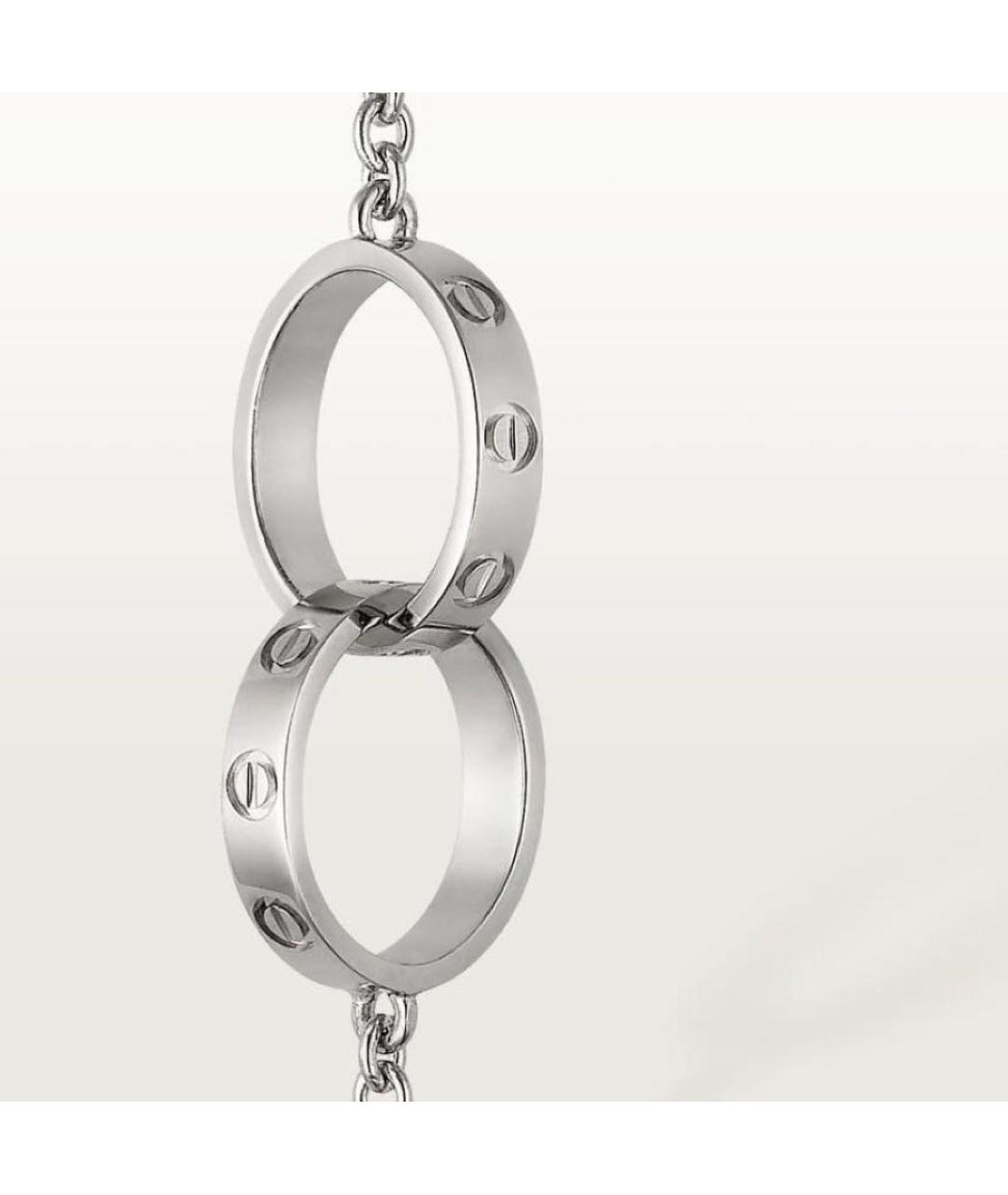 CARTIER Серебрянный браслет из белого золота, фото 3