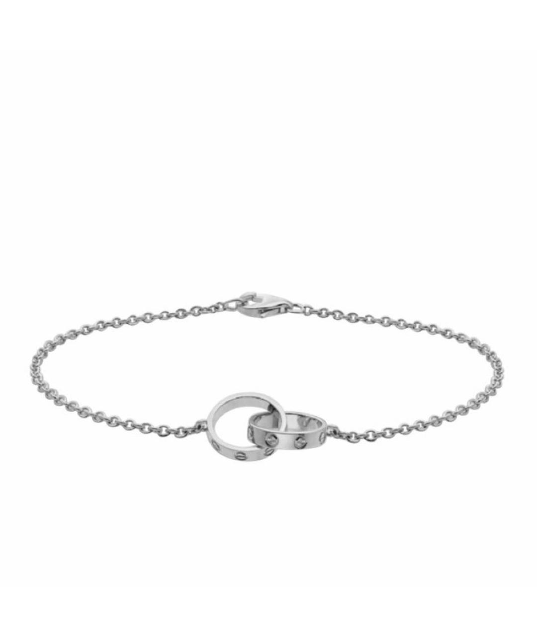 CARTIER Серебрянный браслет из белого золота, фото 1