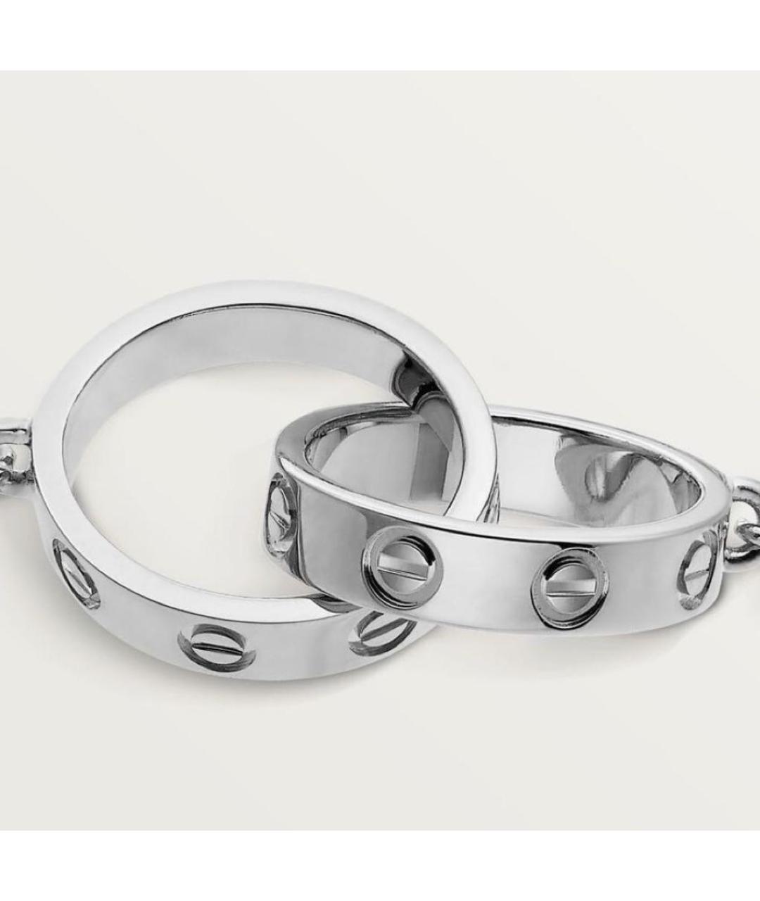 CARTIER Серебрянный браслет из белого золота, фото 2