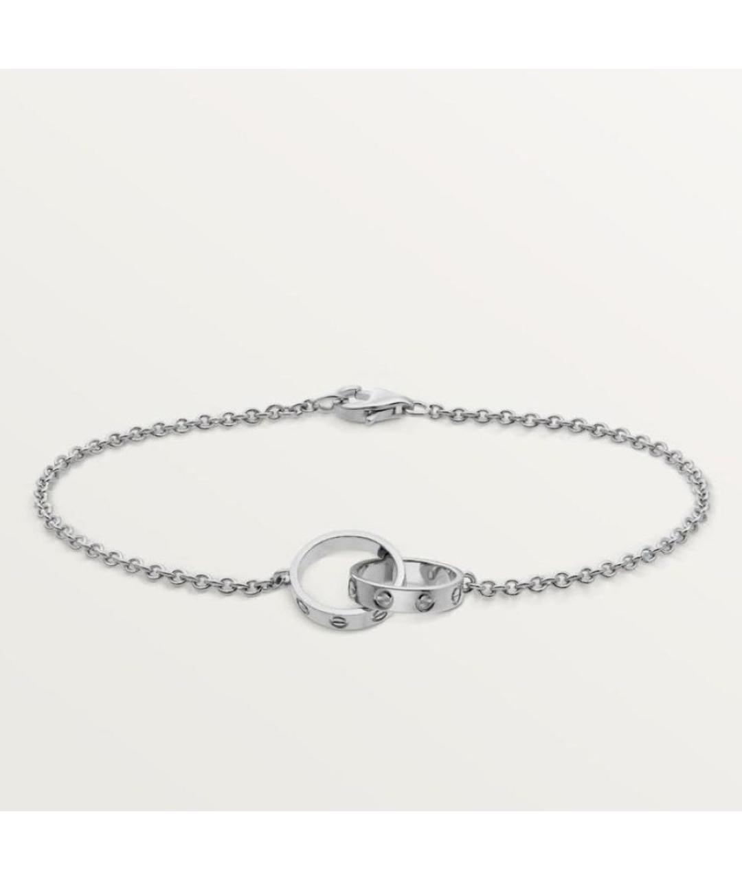 CARTIER Серебрянный браслет из белого золота, фото 4