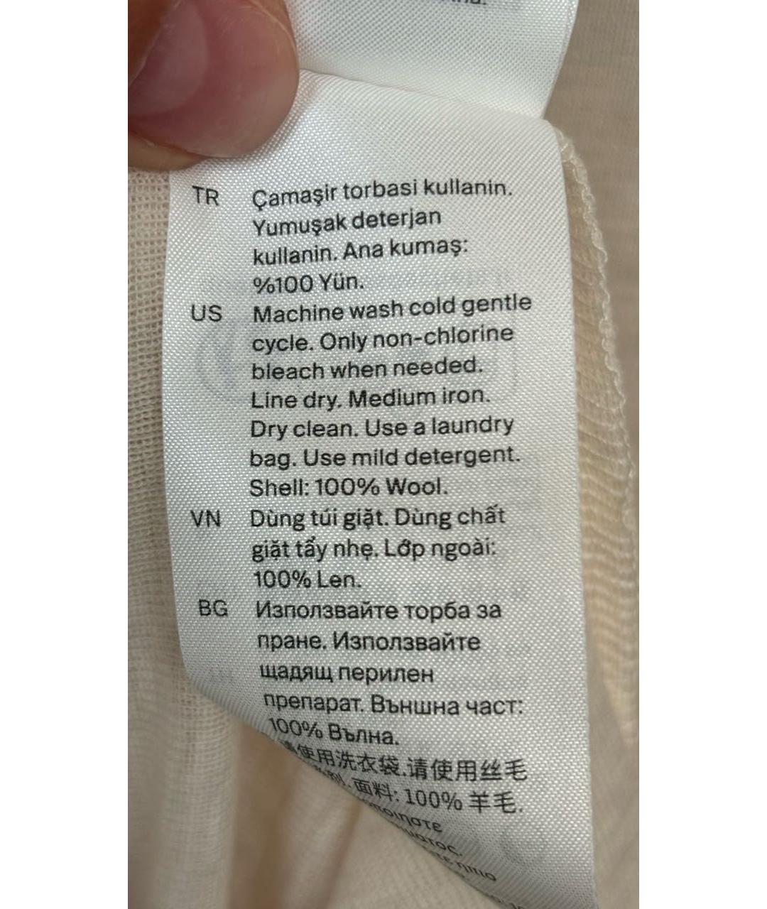 COS Бежевая шерстяная водолазка, фото 6