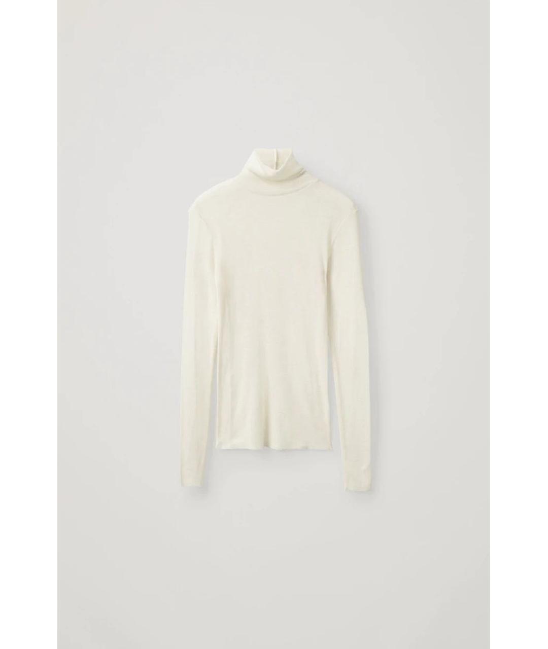 COS Бежевая шерстяная водолазка, фото 9