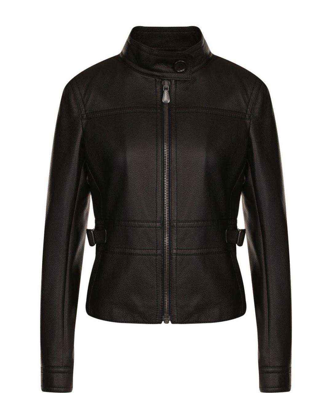 BOTTEGA VENETA Черная кожаная куртка, фото 1