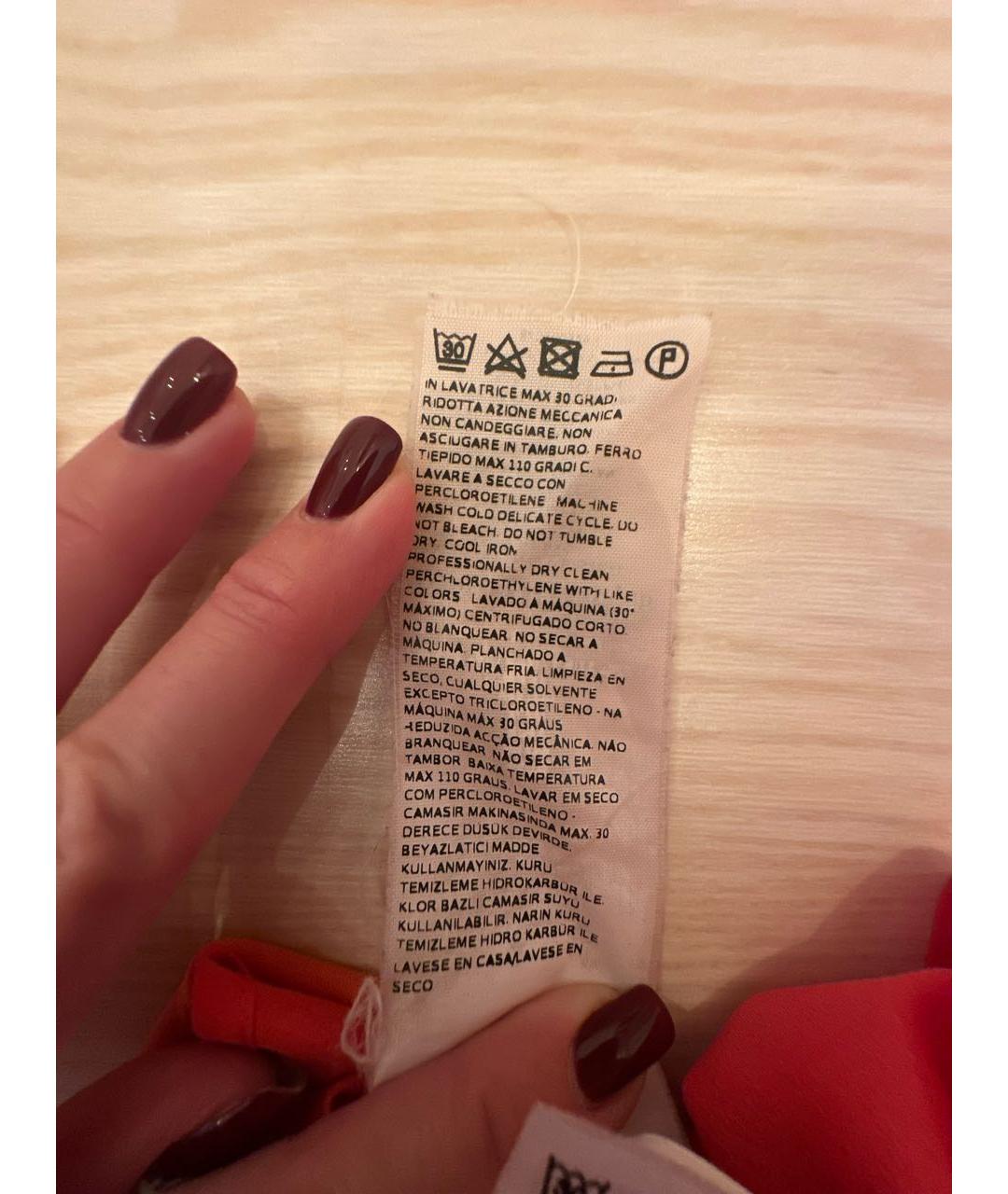 MAX MARA Коралловое полиэстеровое коктейльное платье, фото 6