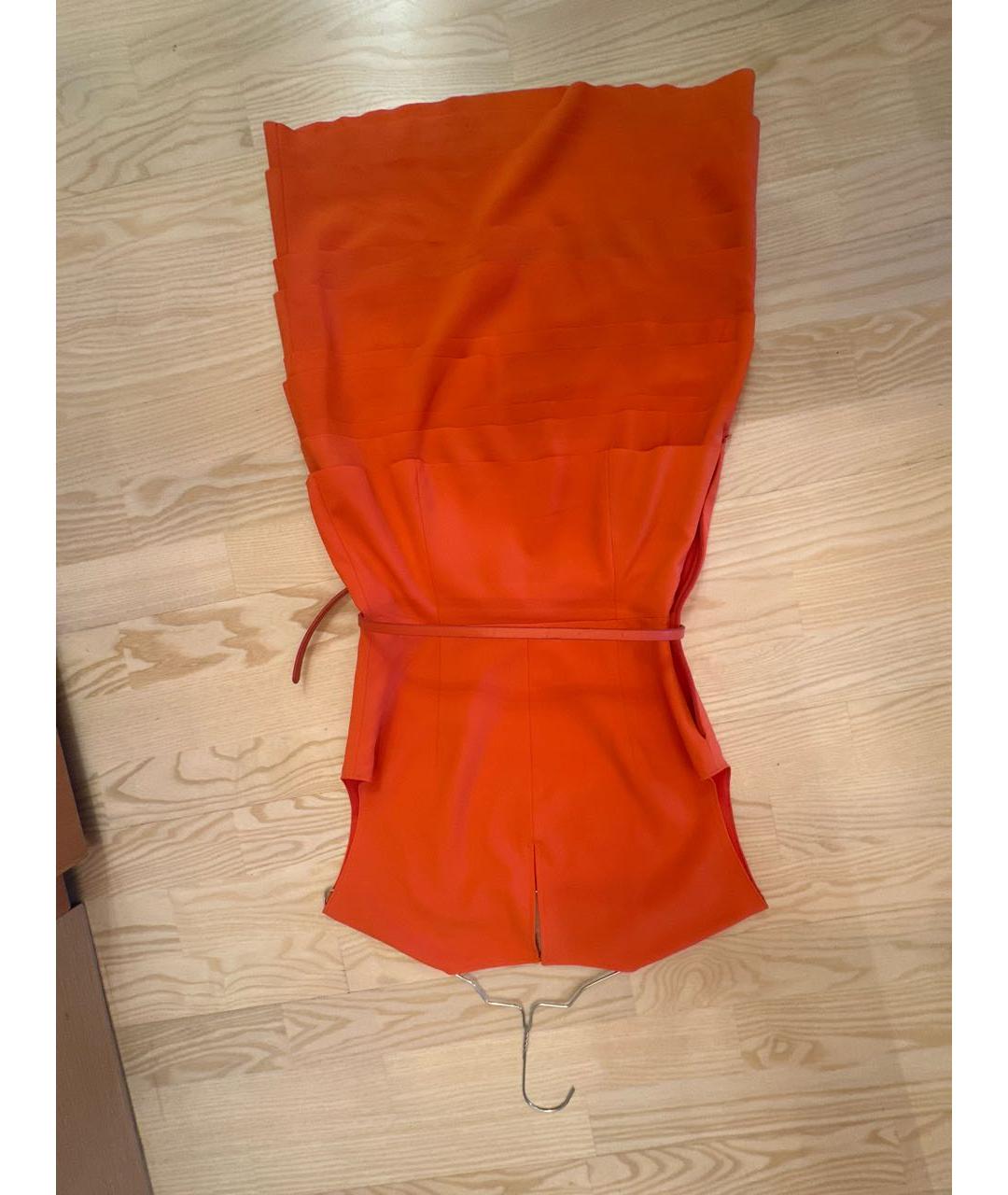 MAX MARA Коралловое полиэстеровое коктейльное платье, фото 2