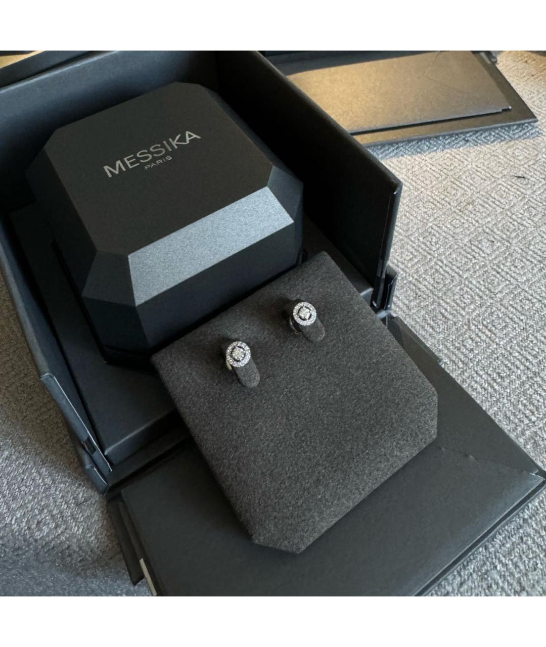MESSIKA Серебряные серьги из белого золота, фото 3