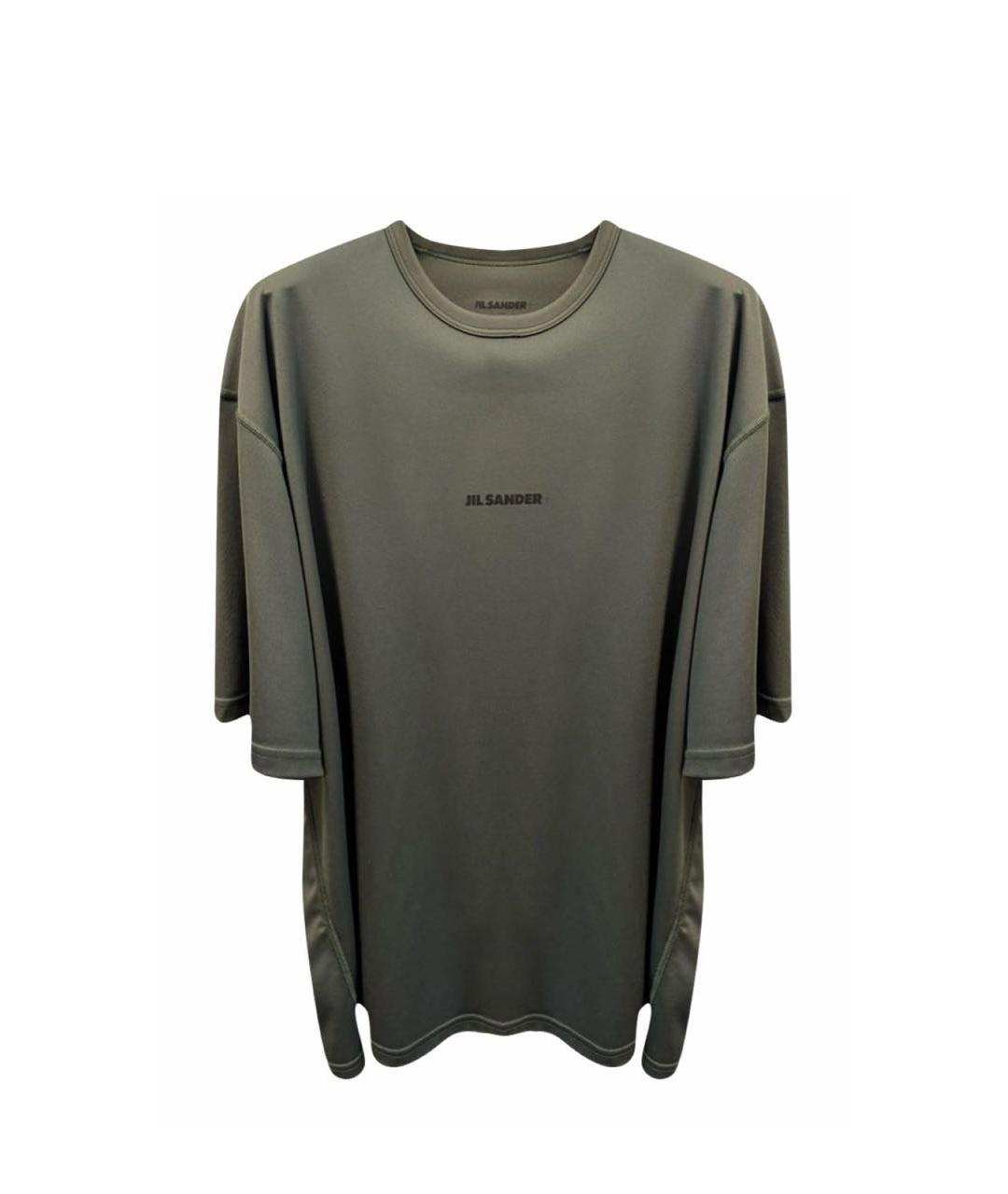 JIL SANDER Хаки футболка, фото 1
