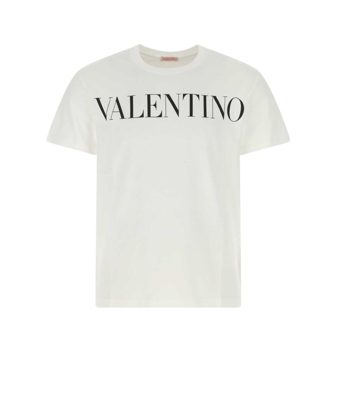 VALENTINO Белая хлопковая футболка, фото 1
