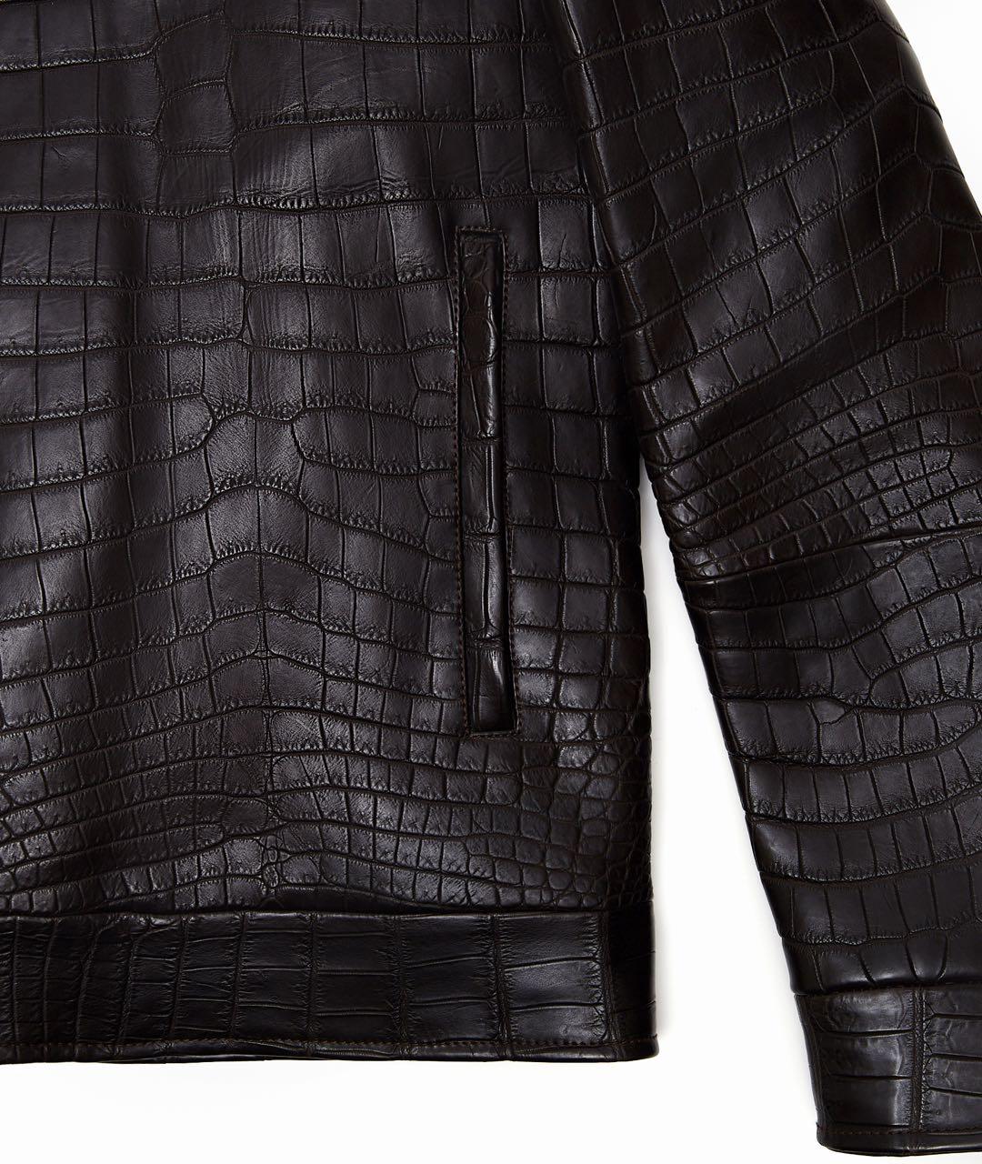 BRIONI Коричневая куртка из экзотической кожи, фото 4