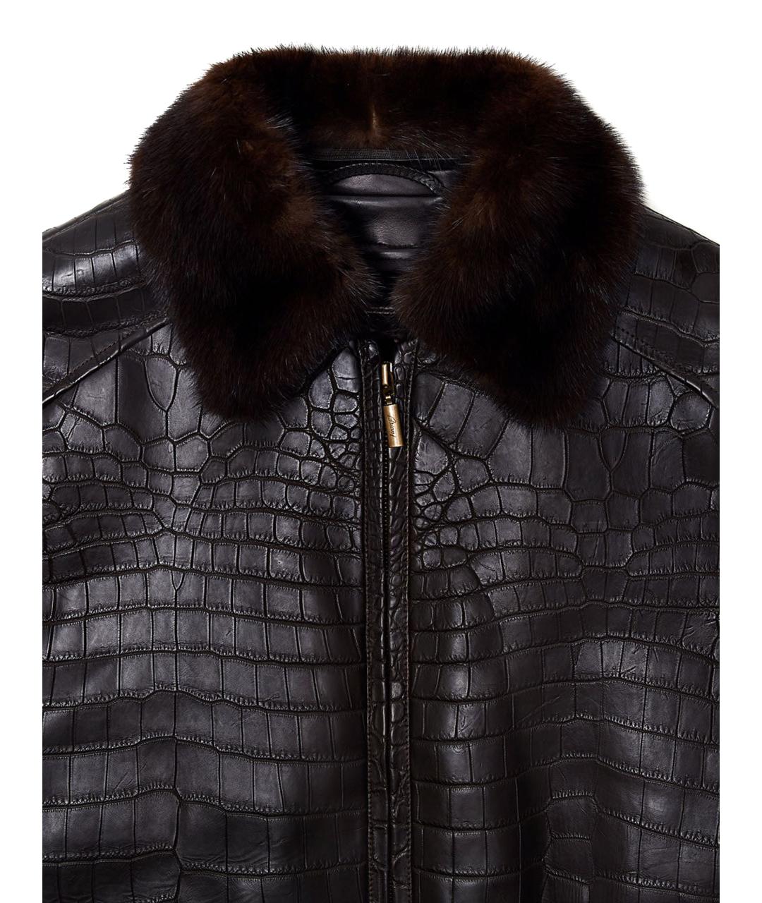BRIONI Коричневая куртка из экзотической кожи, фото 6