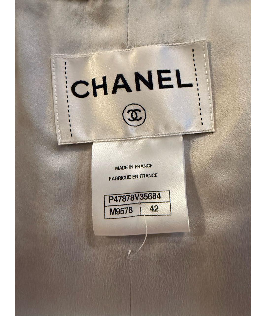 CHANEL Бежевый твидовый костюм с юбками, фото 6