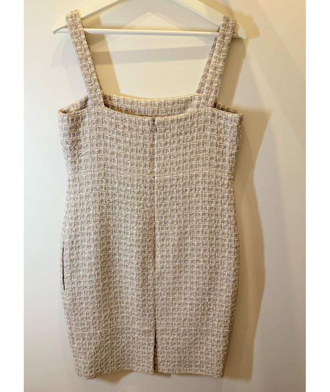 CHANEL Бежевый твидовый костюм с юбками, фото 3