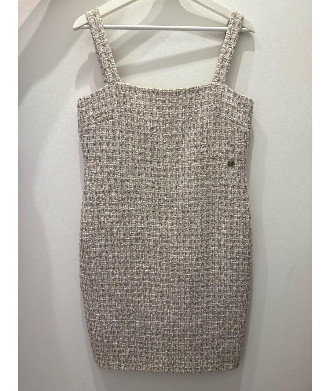 CHANEL Бежевый твидовый костюм с юбками, фото 2