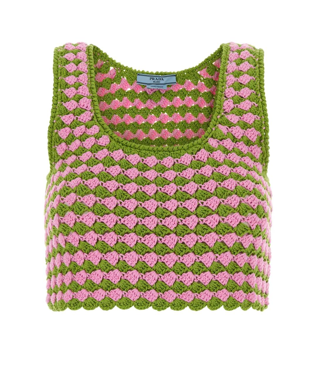 PRADA Мульти хлопковая майка, фото 1