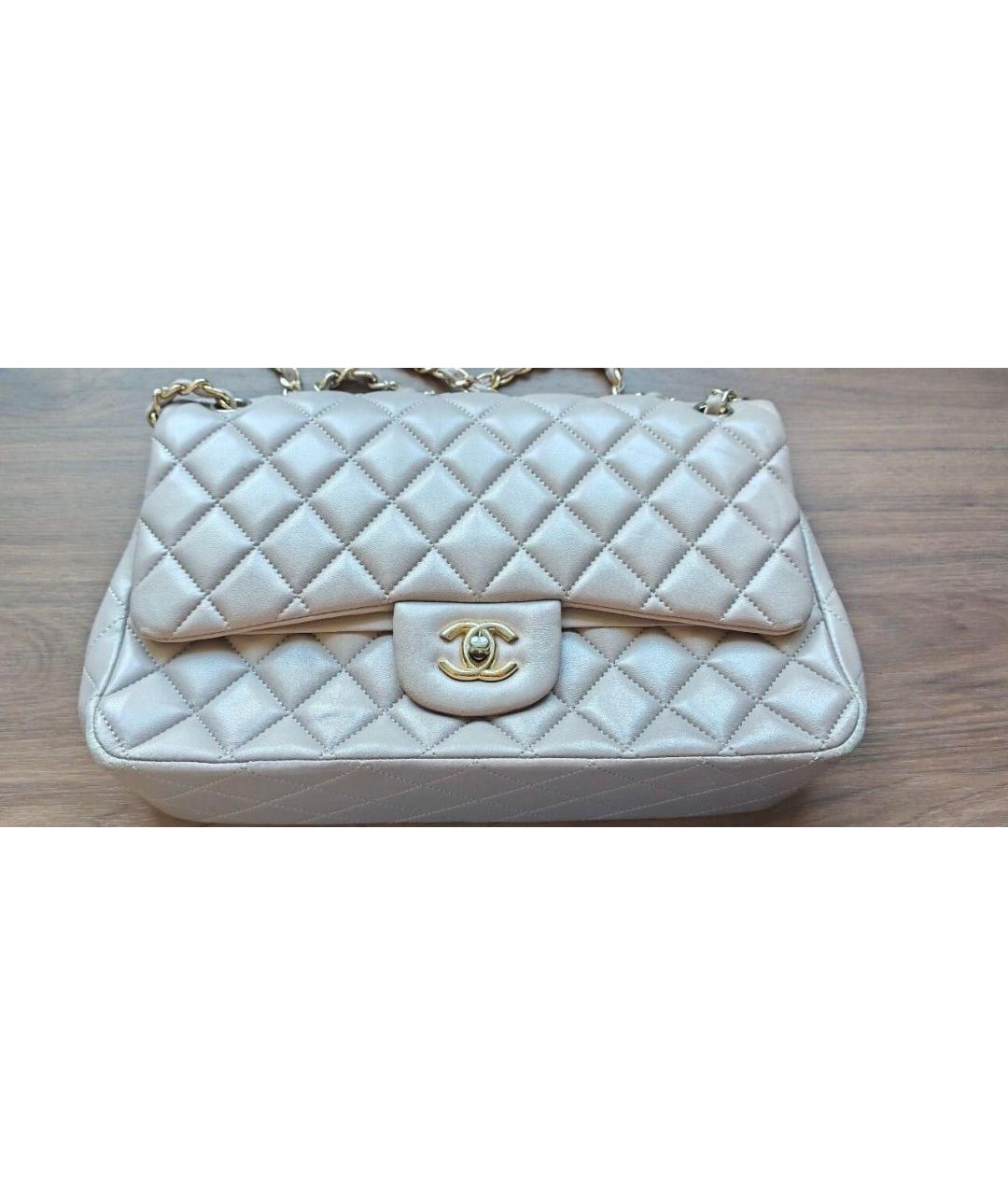 CHANEL Белая кожаная сумка через плечо, фото 2