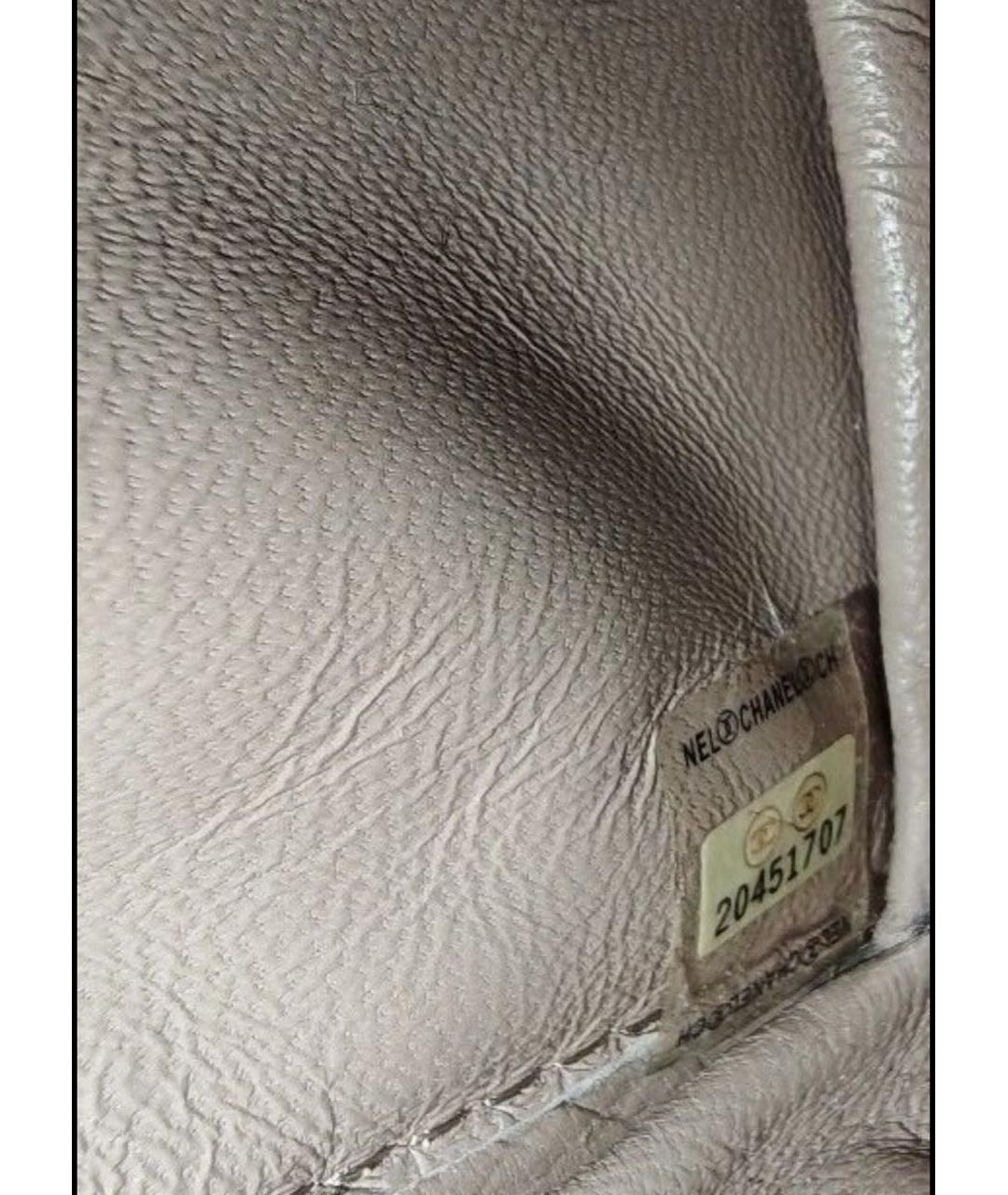 CHANEL Белая кожаная сумка через плечо, фото 5