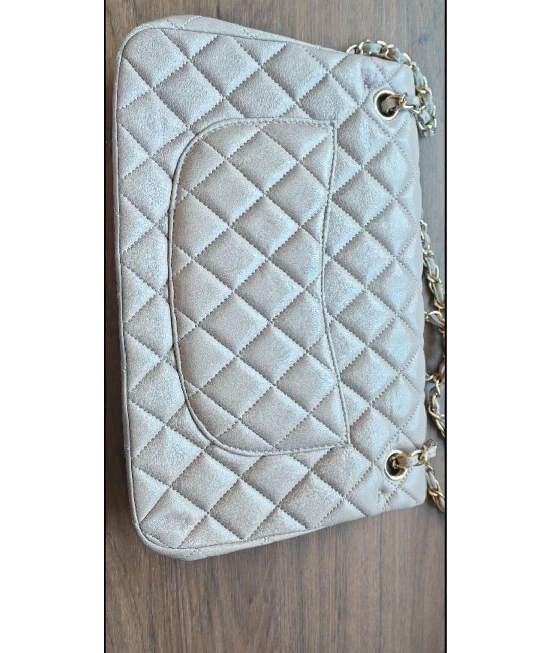 CHANEL Белая кожаная сумка через плечо, фото 4