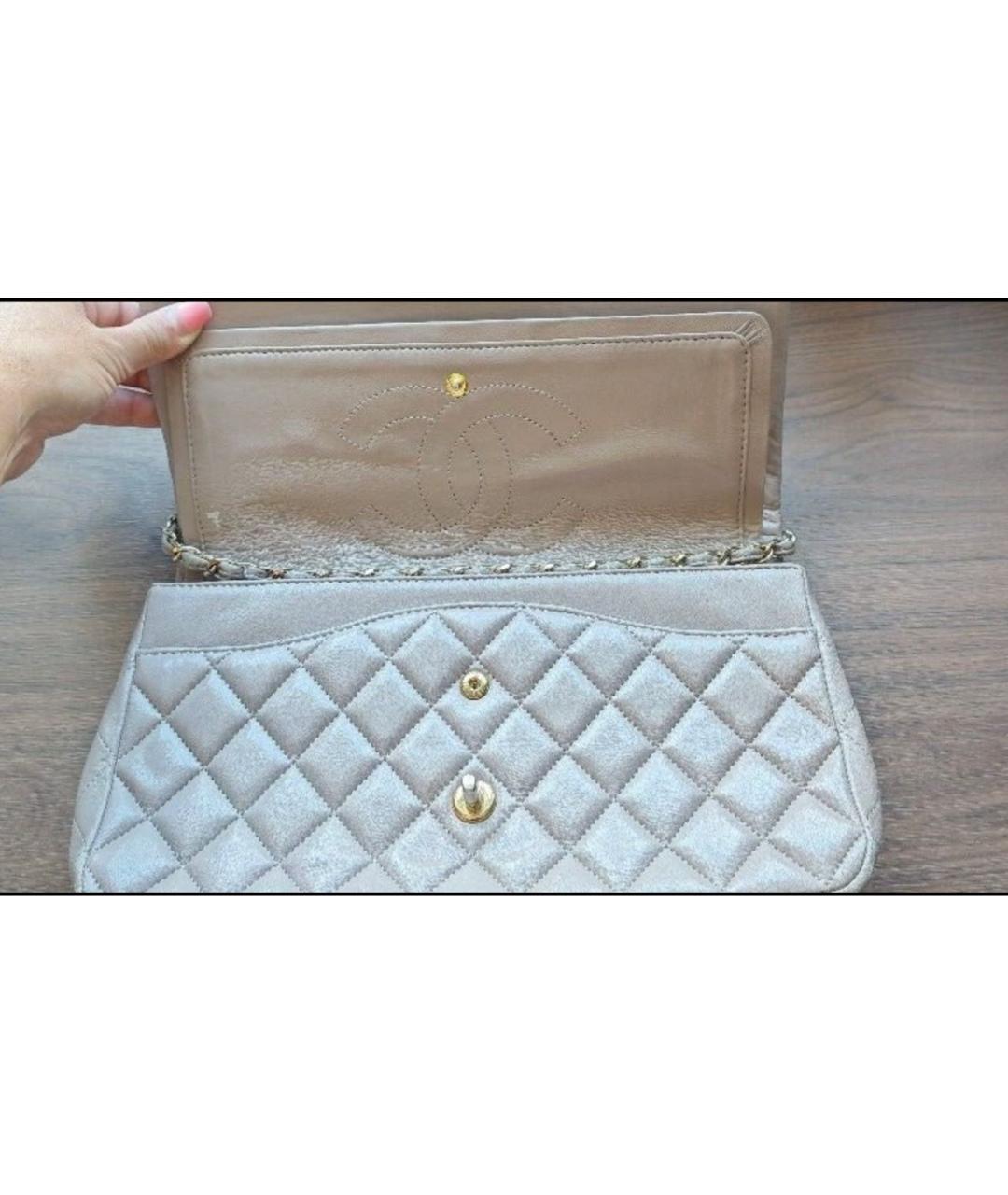 CHANEL Белая кожаная сумка через плечо, фото 3