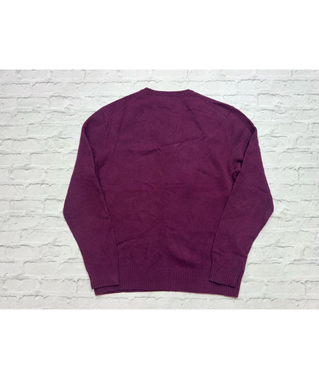 POLO RALPH LAUREN Бордовый шерстяной джемпер / свитер, фото 3