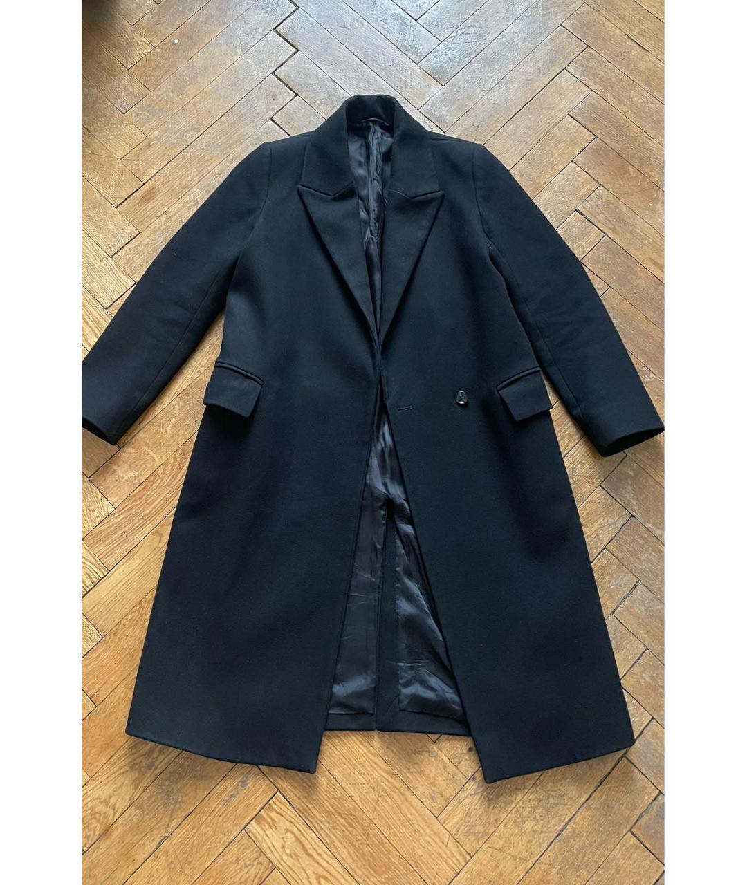 COS Черное шерстяное пальто, фото 3