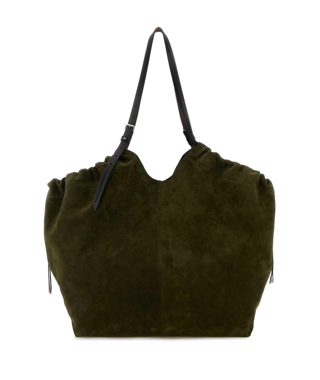 MAISON MARGIELA Хаки замшевая сумка тоут, фото 1