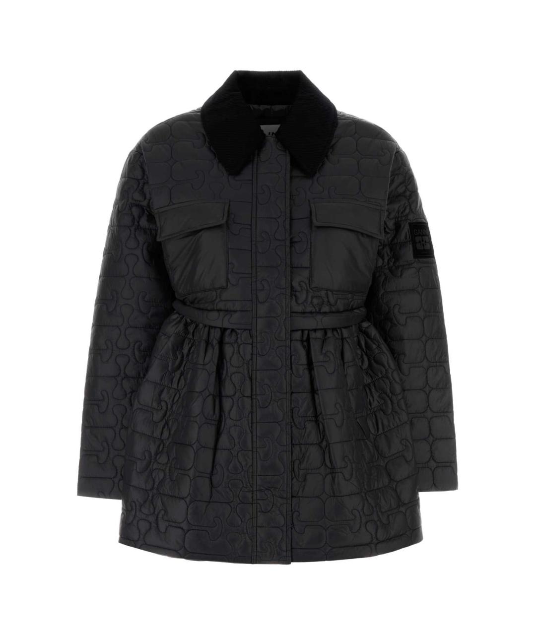 GANNI Черная полиамидовая куртка, фото 1