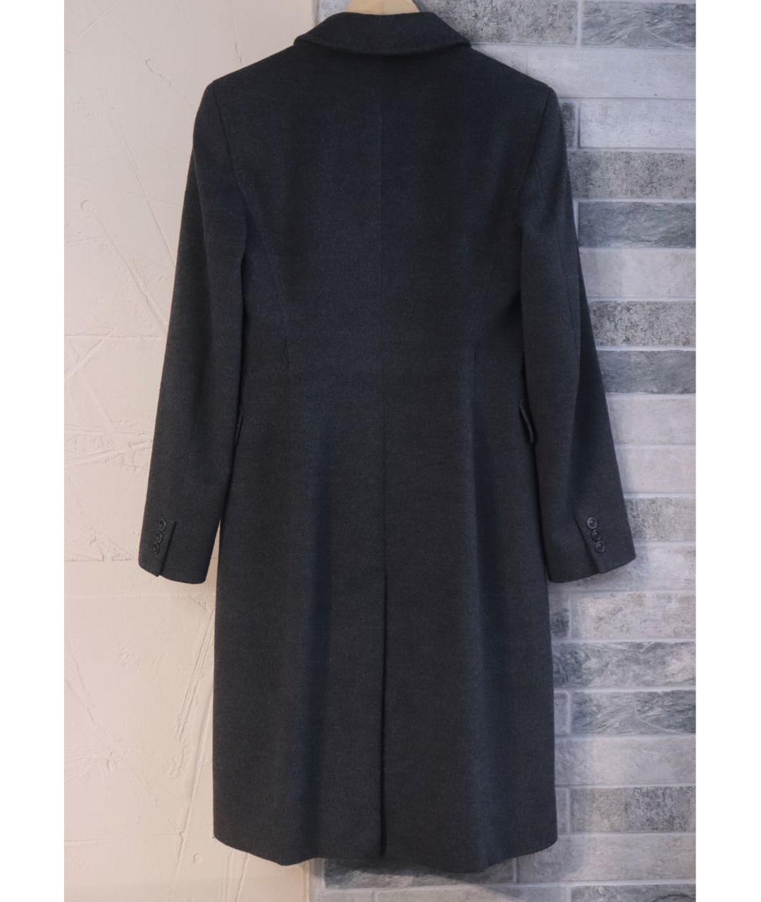 MAX MARA STUDIO Серое шерстяное пальто, фото 2
