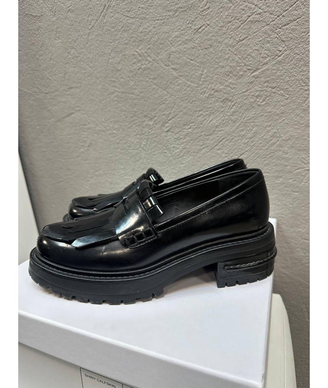 CHRISTIAN DIOR Черные лоферы из лакированной кожи, фото 5