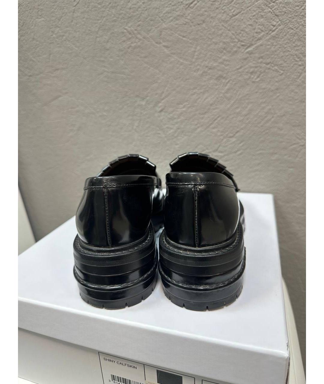 CHRISTIAN DIOR Черные лоферы из лакированной кожи, фото 3