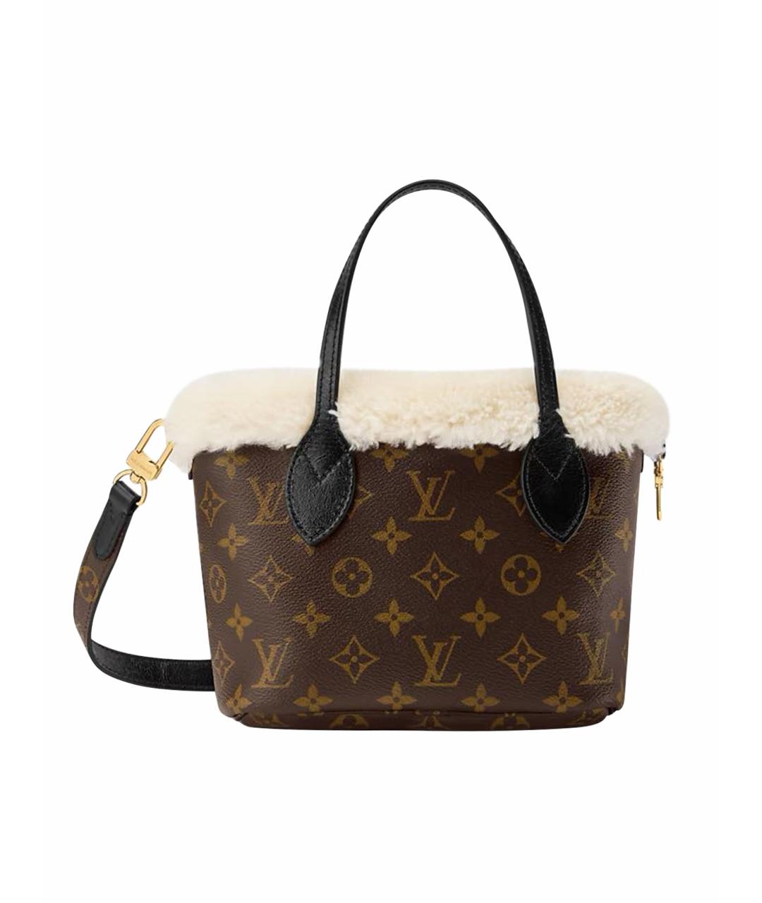 LOUIS VUITTON Коричневая кожаная сумка через плечо, фото 1