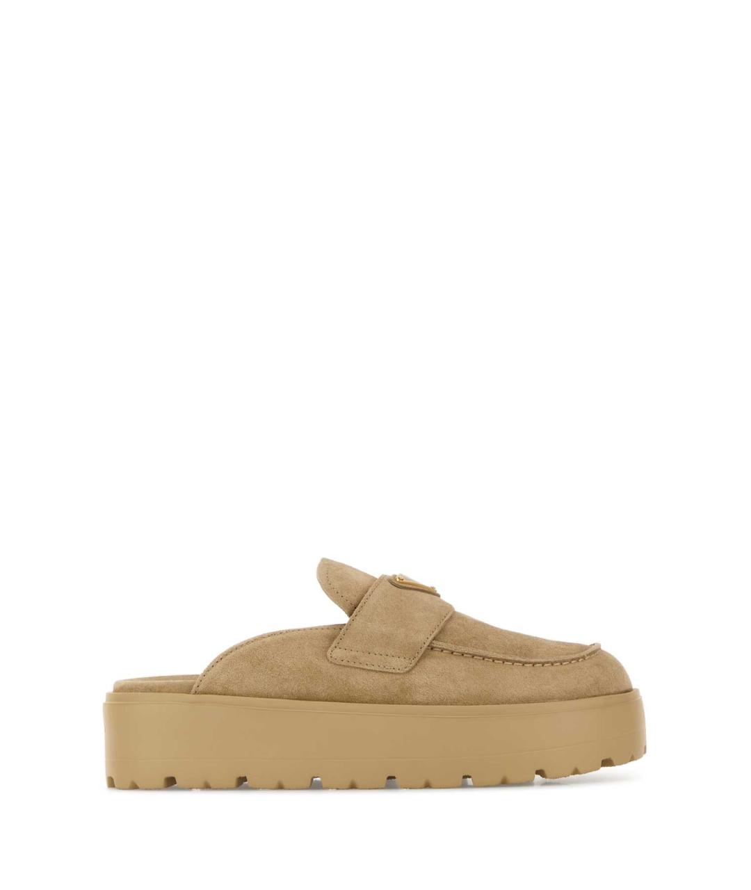 PRADA Бежевые замшевые мюли, фото 1