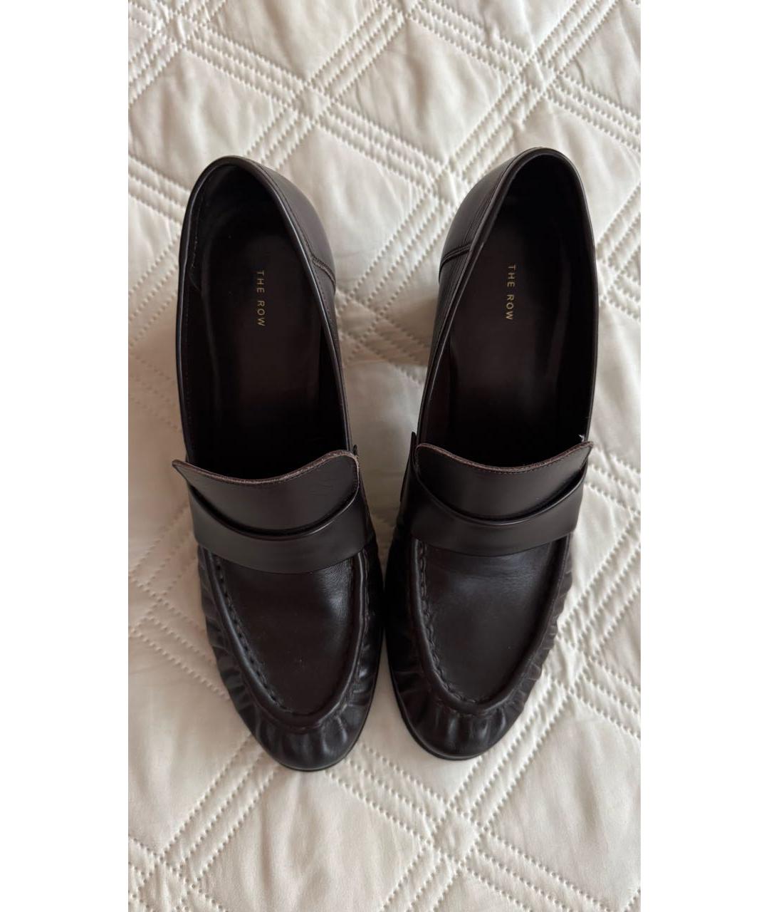 THE ROW Коричневые кожаные туфли, фото 4