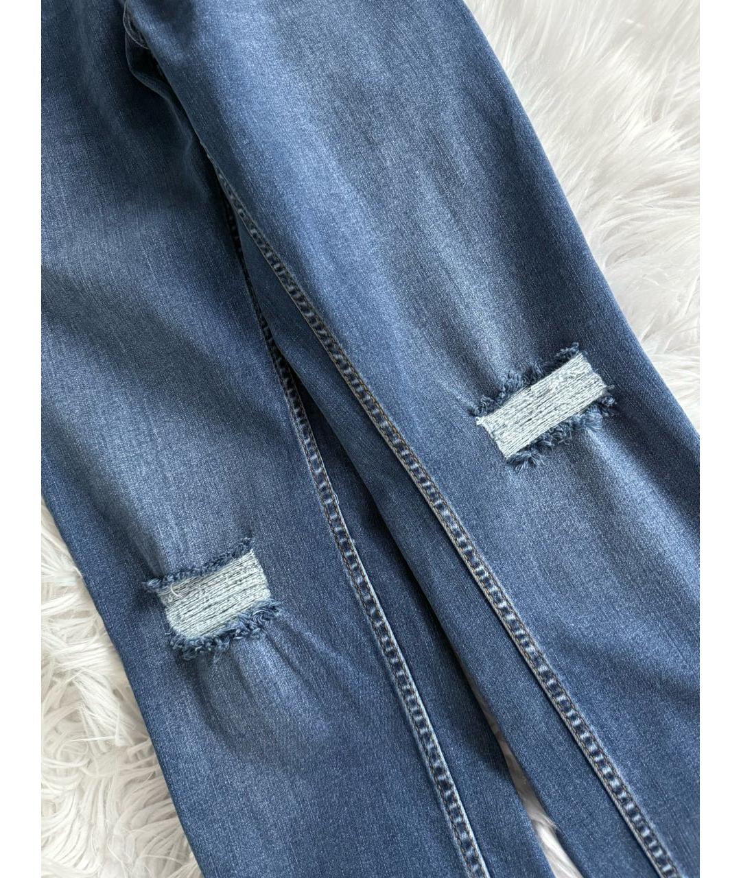 LIU JO Синие хлопко-эластановые джинсы слим, фото 6
