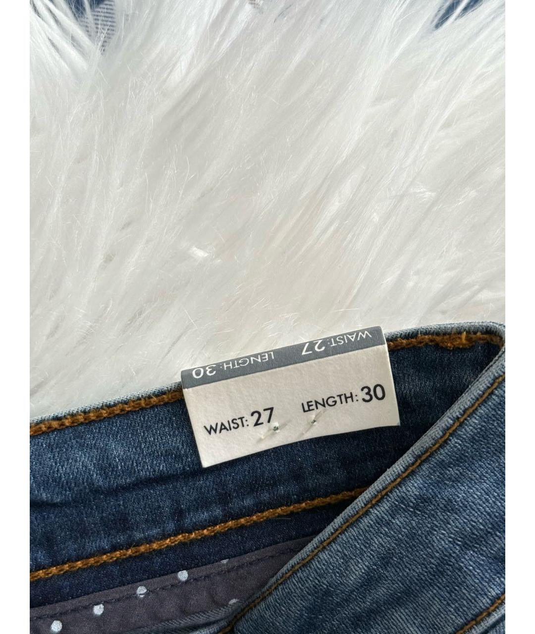 LIU JO Синие хлопко-эластановые джинсы слим, фото 5