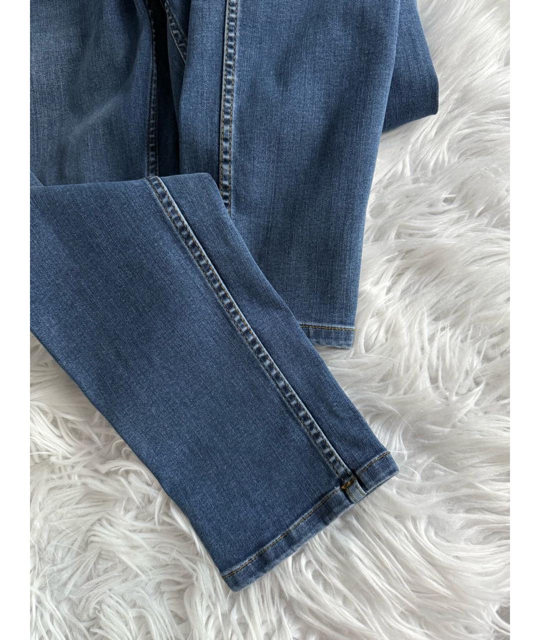 LIU JO Синие хлопко-эластановые джинсы слим, фото 7