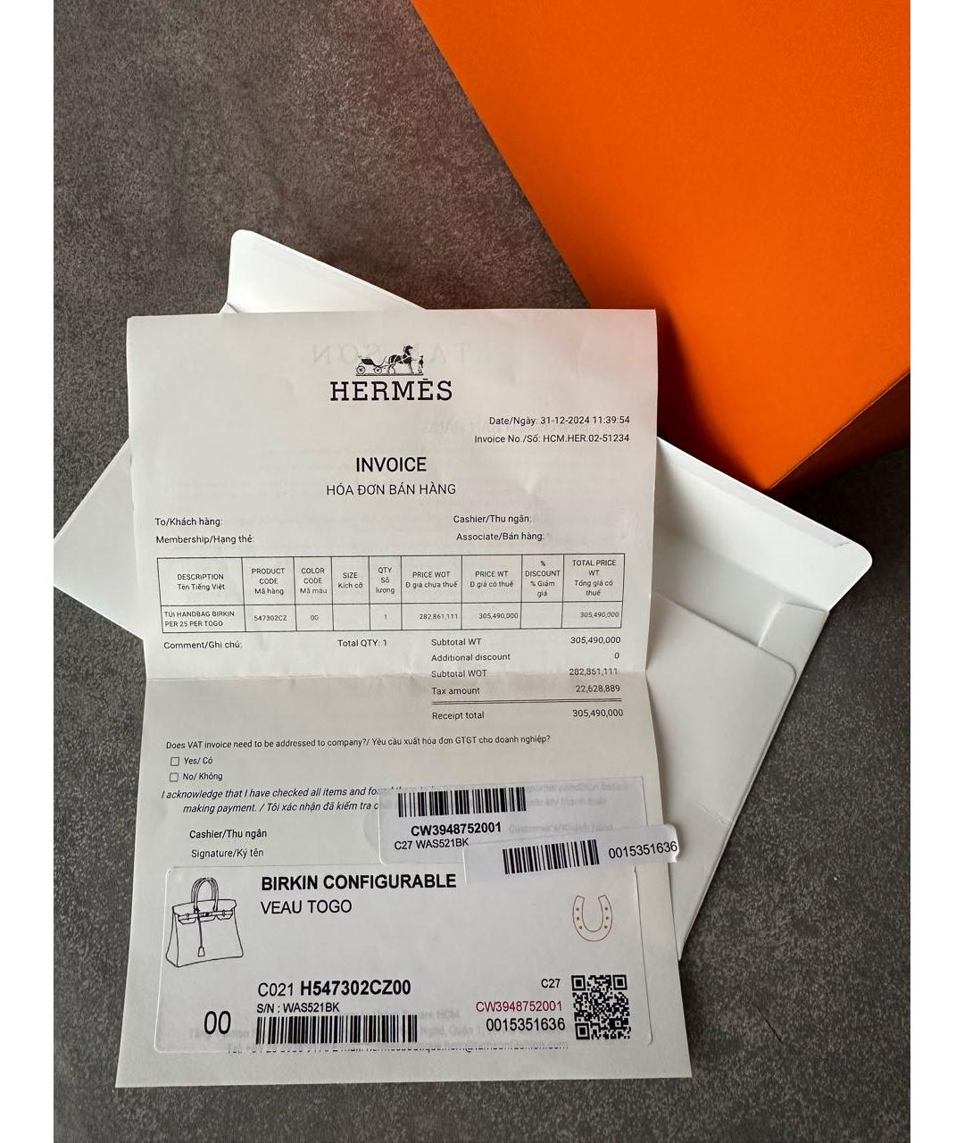 HERMES Антрацитовая кожаная сумка с короткими ручками, фото 6