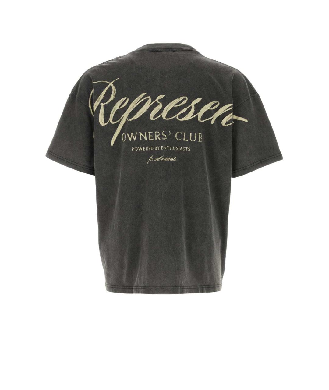 REPRESENT Серая хлопковая футболка, фото 2