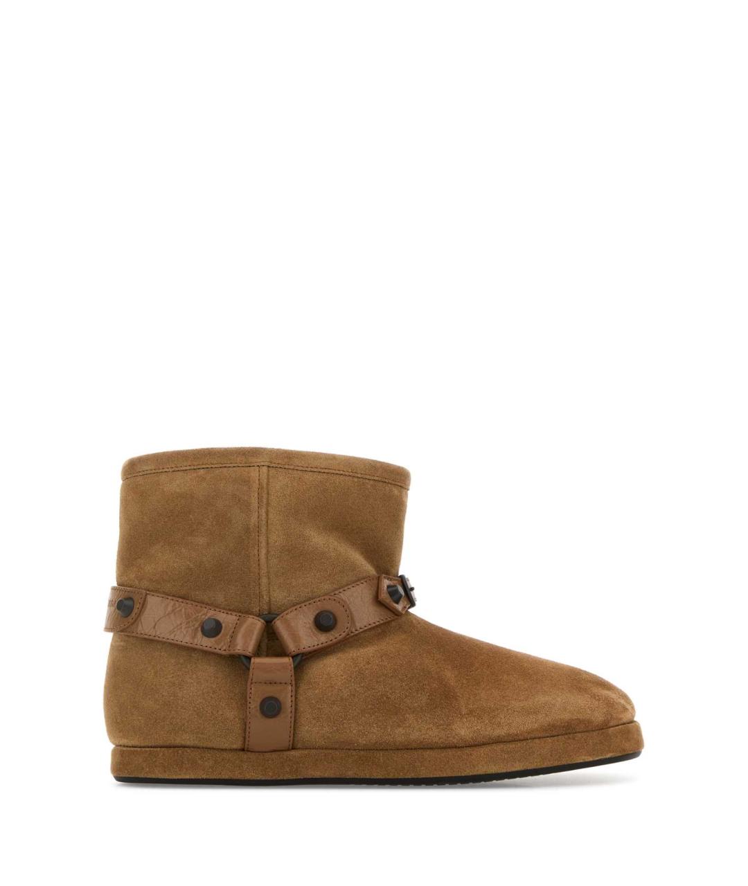 BALENCIAGA Бежевые замшевые ботинки, фото 1