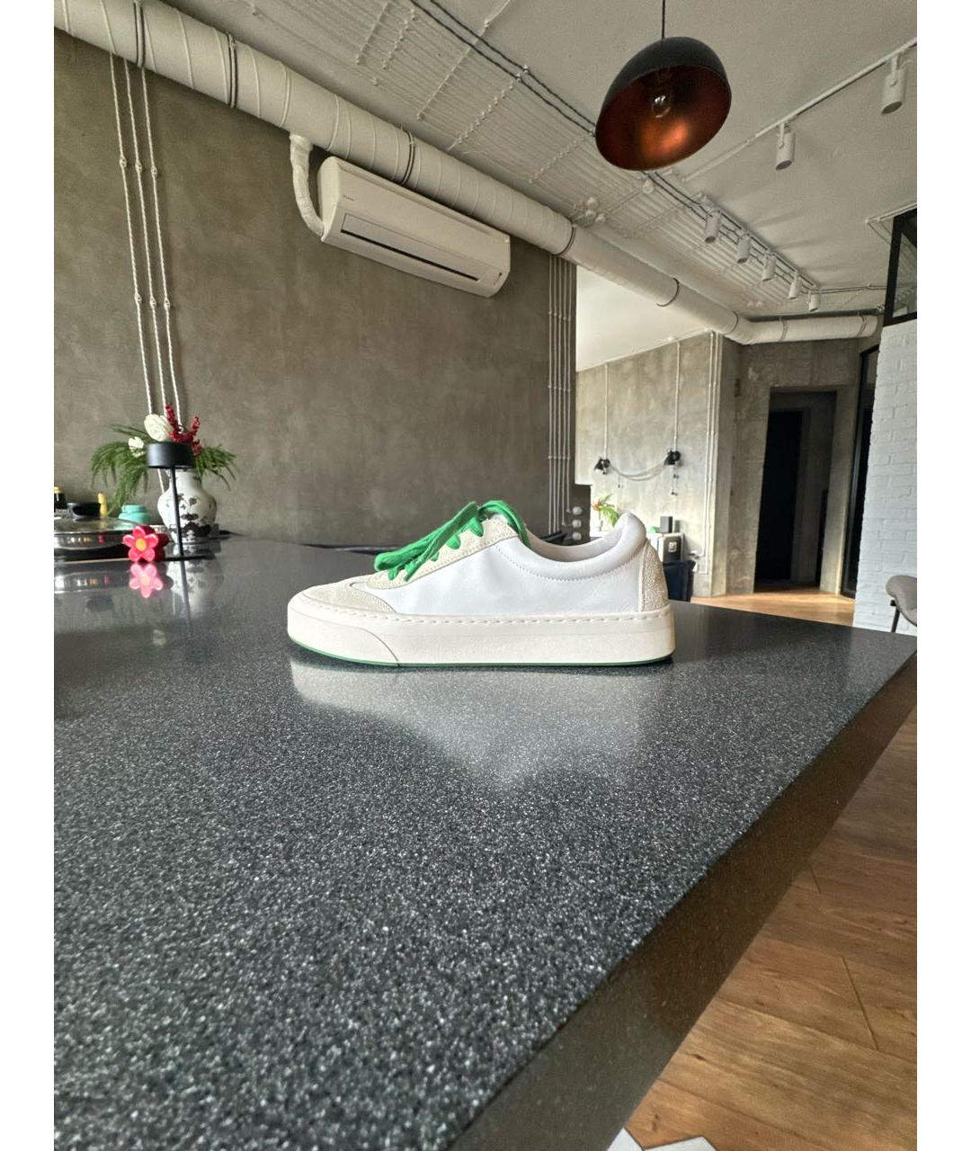 THE ROW Белые кожаные кеды, фото 5