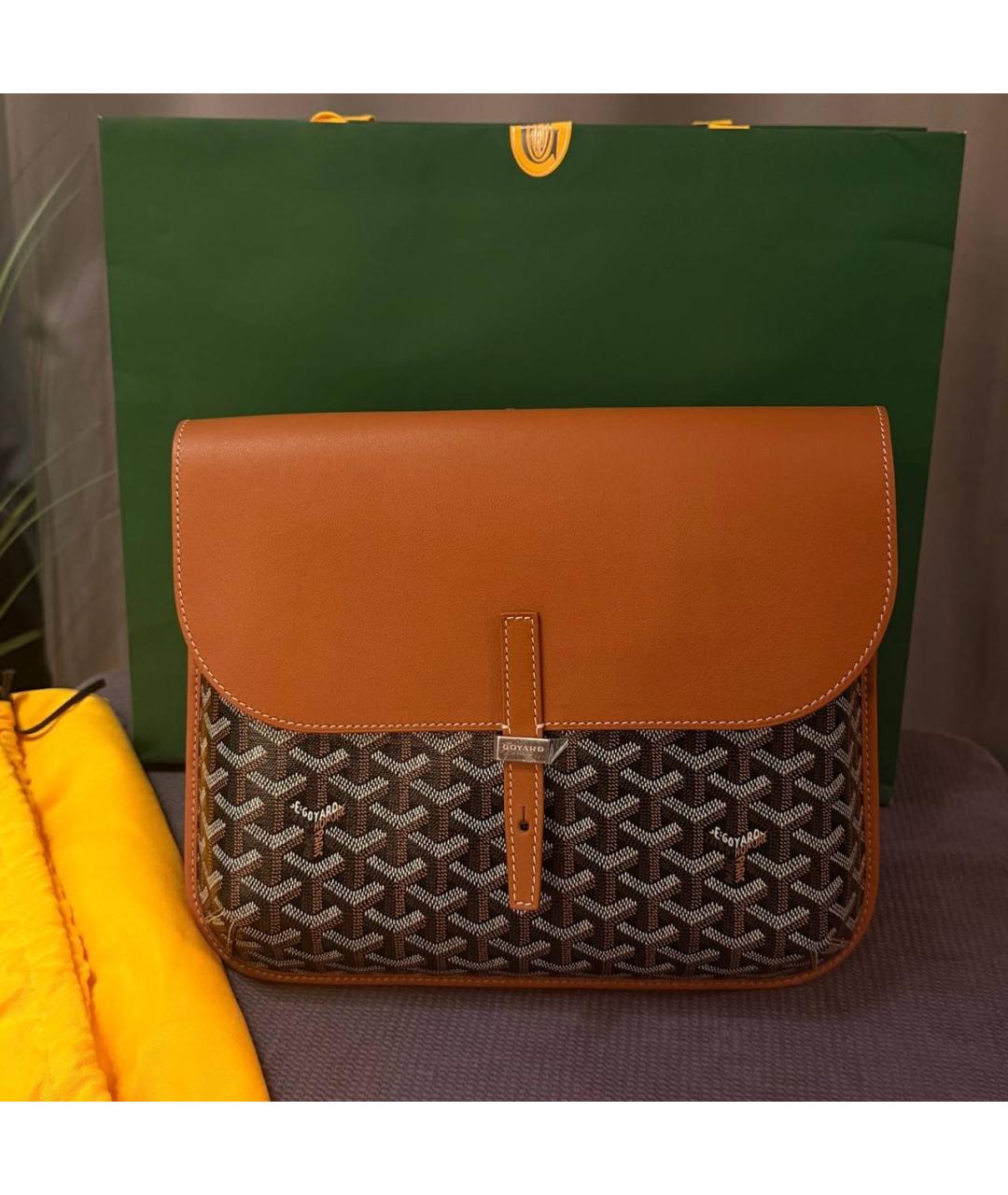 GOYARD Коричневая сумка на плечо, фото 9