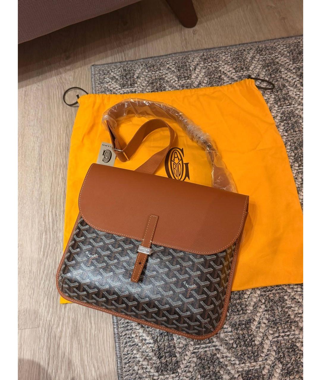 GOYARD Коричневая сумка на плечо, фото 7