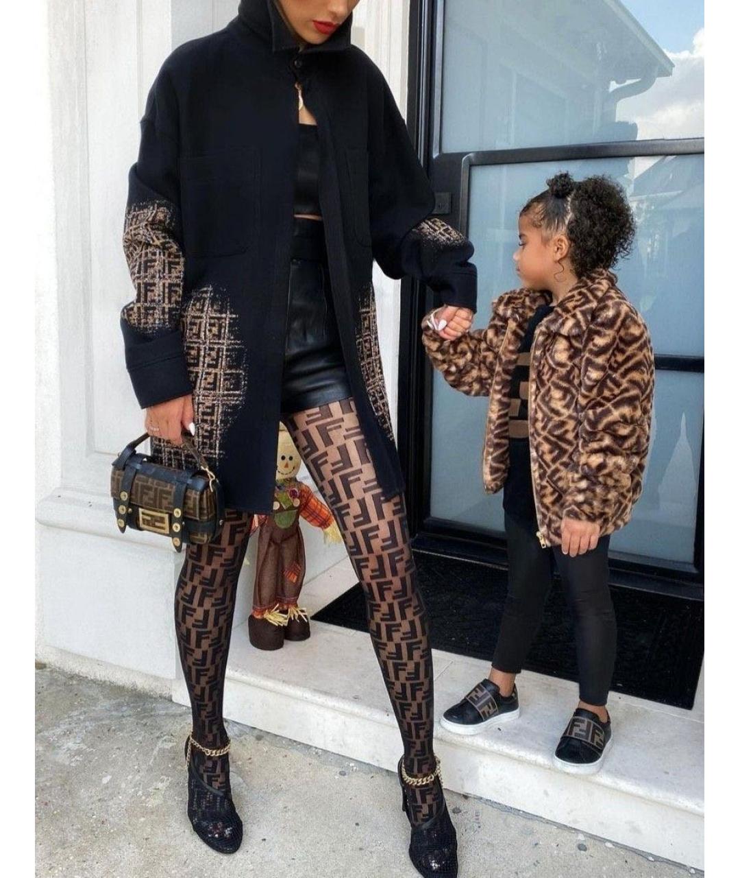 FENDI Черные носки, чулки и колготы, фото 5