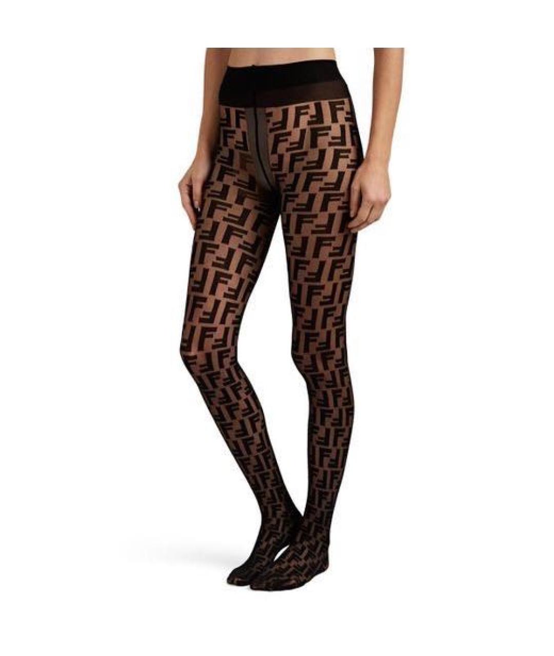 FENDI Черные носки, чулки и колготы, фото 7