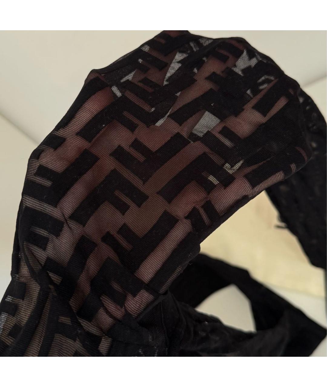 FENDI Черные носки, чулки и колготы, фото 2