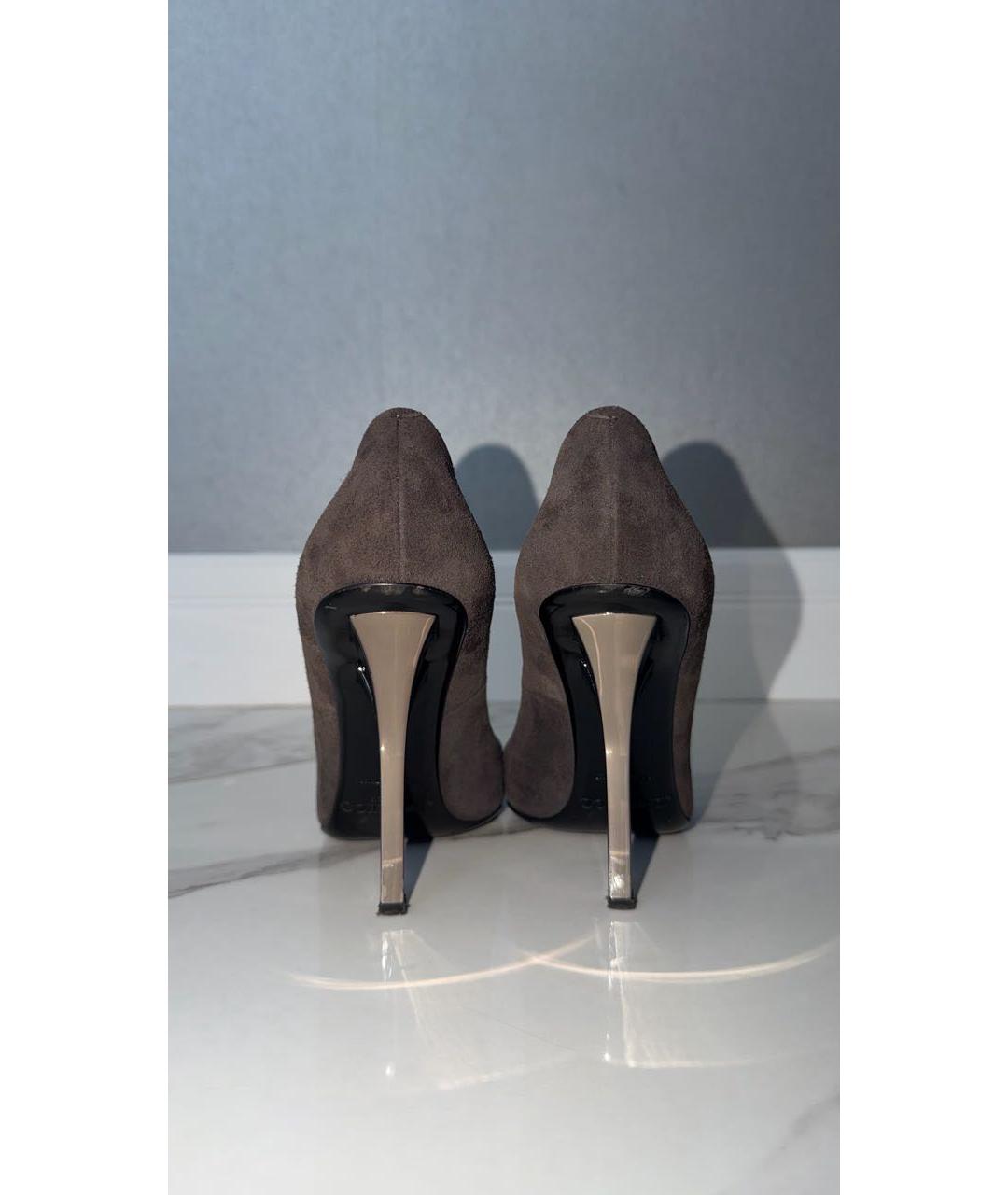 JIMMY CHOO Коричневые кожаные туфли, фото 4