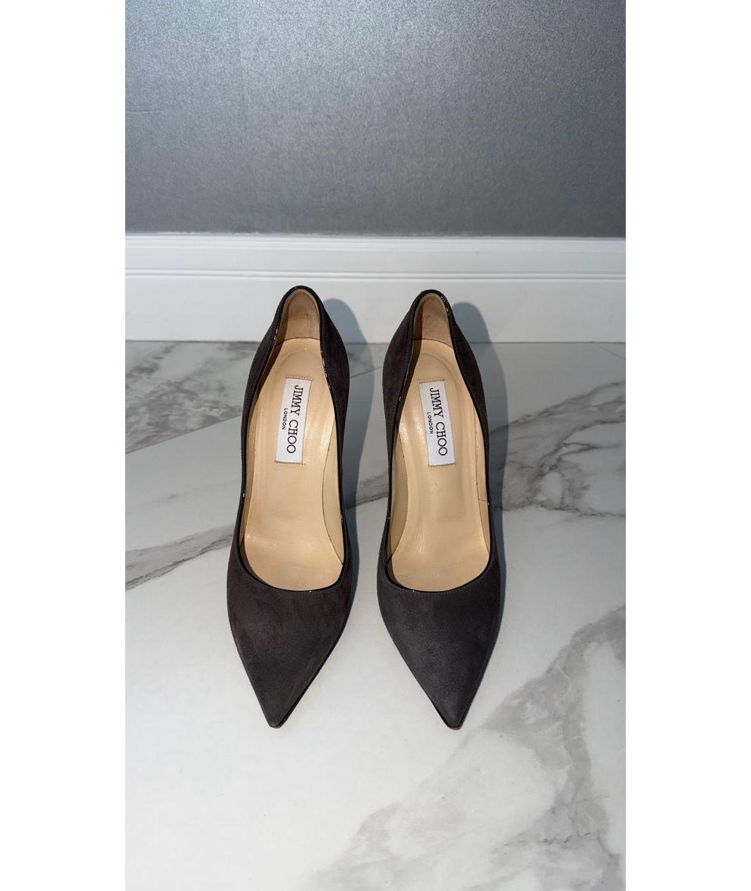 JIMMY CHOO Коричневые кожаные туфли, фото 2